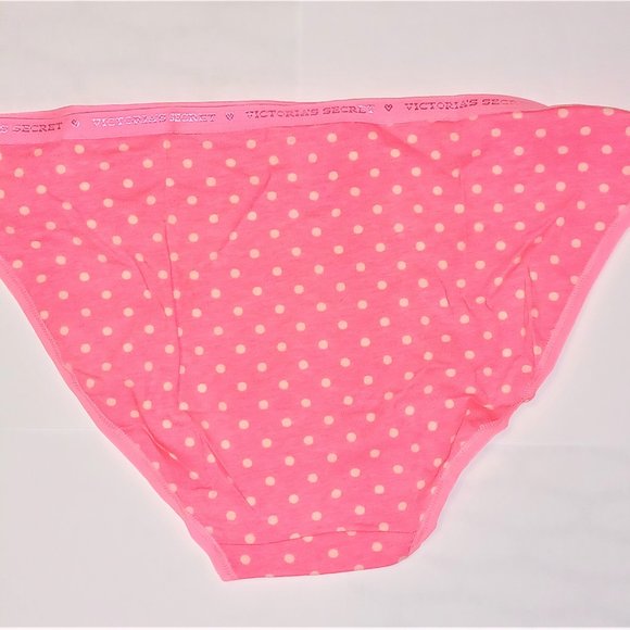 NWT Victoria's Secret Pink Poka Dot Panties Medium - Picture 3 of 7